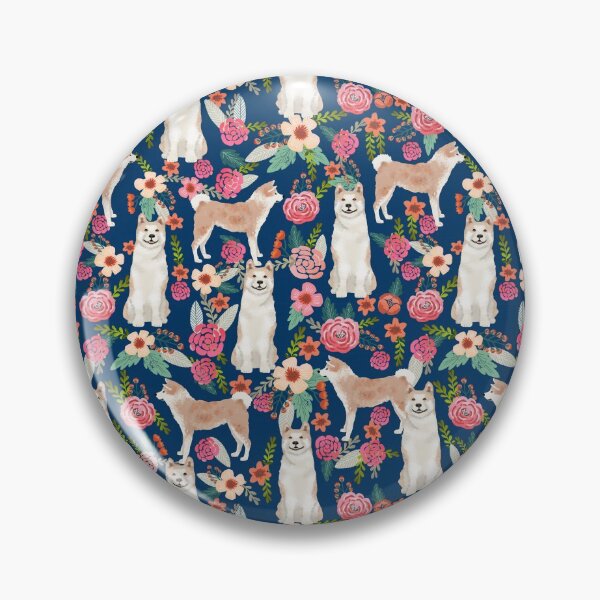 Item preview, Akita dog pattern florals cute dog portrait pet friendly dog breeds akitas by PetFriendly designed and sold by PetFriendly.
