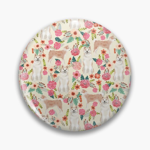 Item preview, Akita dog pattern florals cute dog portrait pet friendly dog breeds akitas by PetFriendly designed and sold by PetFriendly.