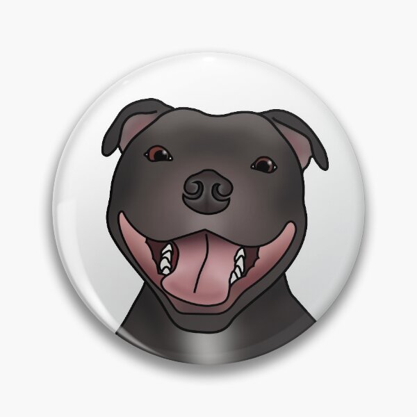 Item preview, Staffordshire Bull Terrier (Staffie) Dog Portrait - White designed and sold by JadeMadeThis.