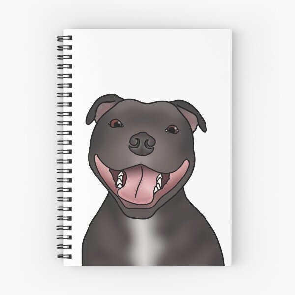 Item preview, Staffordshire Bull Terrier (Staffie) Dog Portrait - White designed and sold by JadeMadeThis.