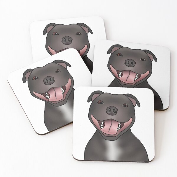 Item preview, Staffordshire Bull Terrier (Staffie) Dog Portrait - White designed and sold by JadeMadeThis.