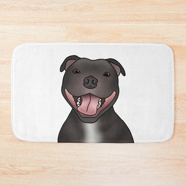 Item preview, Staffordshire Bull Terrier (Staffie) Dog Portrait - White designed and sold by JadeMadeThis.