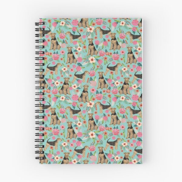 Item preview, Airedale Terrier Dog florals pattern dog breed customized pet portrait by pet friendly designed and sold by PetFriendly.