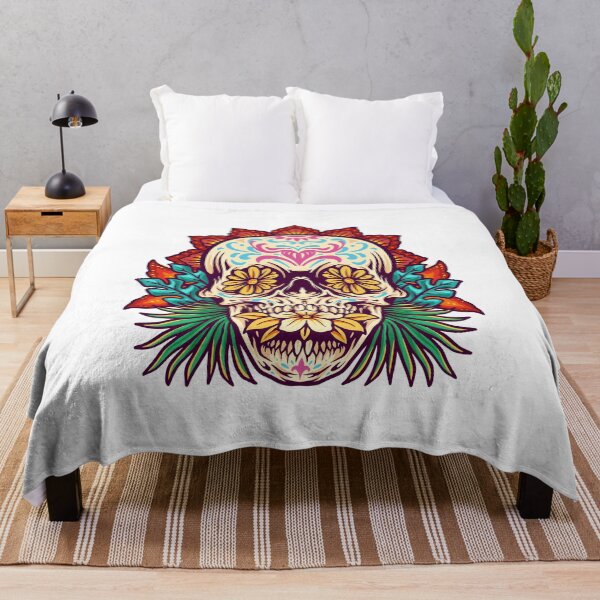 Item preview, Sugar Skull - Floral Day Of The Dead designed and sold by S-H-Designs.