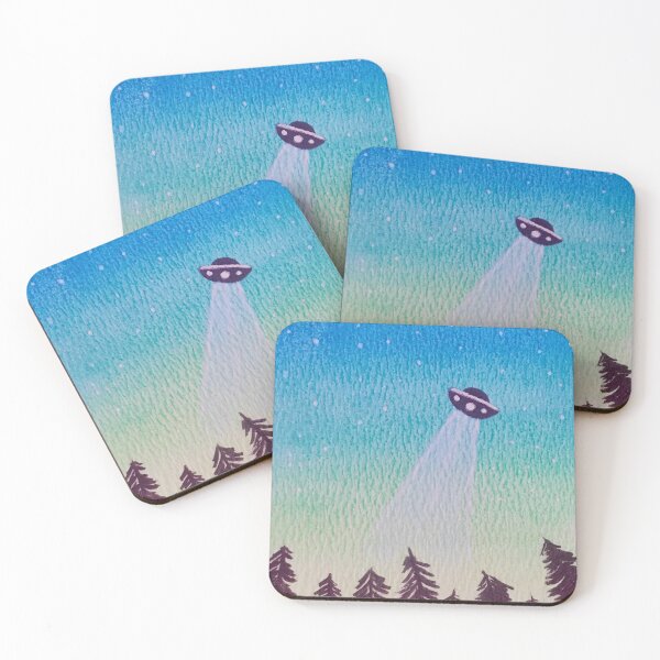 Item preview, UFO Watercolor designed and sold by SketchSisters.