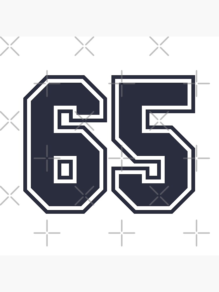 65 Sports Number Sixty-Five