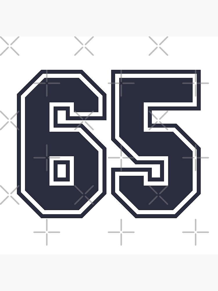 65 Sports Number Sixty-Five