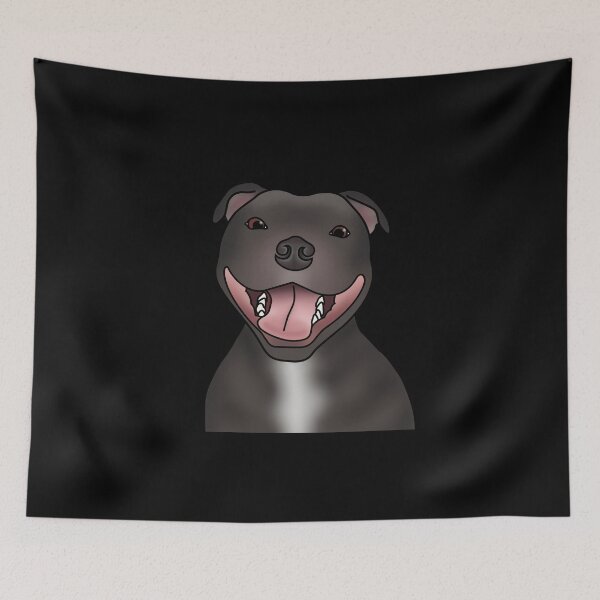 Item preview, Staffordshire Bull Terrier (Staffie) Dog Portrait - Black designed and sold by JadeMadeThis.