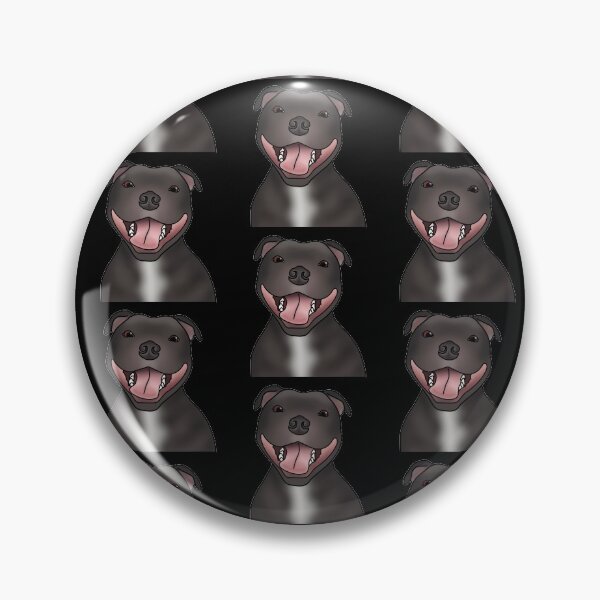Item preview, Staffordshire Bull Terrier (Staffie) Dog Portrait - Pattern - Black designed and sold by JadeMadeThis.