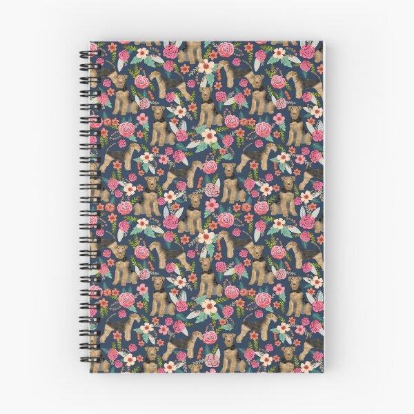 Item preview, Airedale Terrier Dog florals pattern dog breed customized pet portrait by pet friendly designed and sold by PetFriendly.