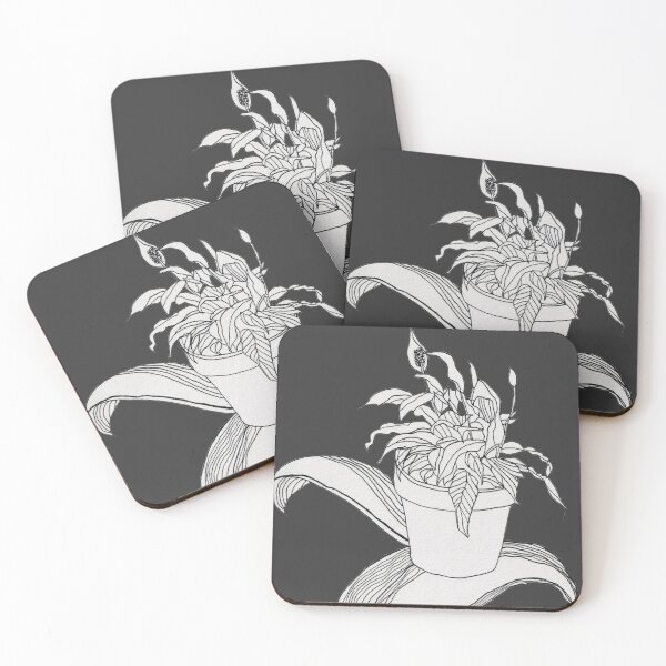 Item preview, Drawing Peace Lily (Black and White) designed and sold by Mimi Huang.