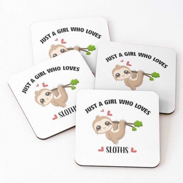 Item preview, Just A Girl Who Loves Sloths designed and sold by autlu.