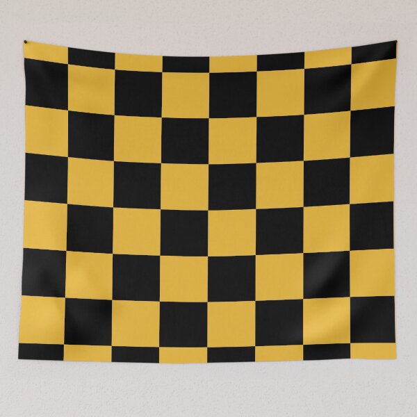 Item preview, Black and Yellow checkered designed and sold by Ahmira A.