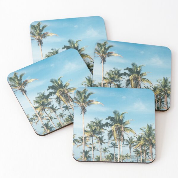 Item preview, Palmtrees blue sky designed and sold by ColorsHappiness.