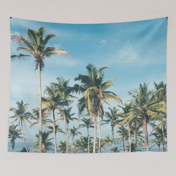 Item preview, Palmtrees blue sky designed and sold by ColorsHappiness.