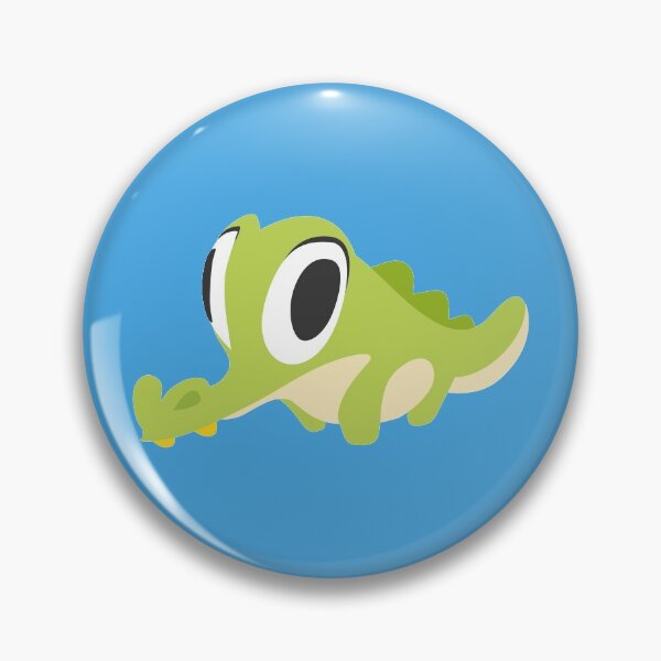 Item preview, cute green cartoon crocodile  designed and sold by ivan-lodi.