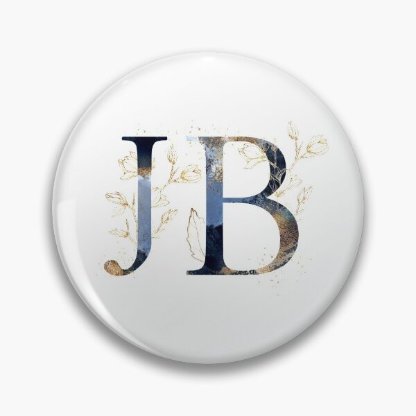 Item preview, Floral Initials JB, Monogrammed designed and sold by PinkLotusArt.