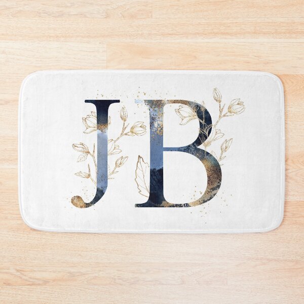 Item preview, Floral Initials JB, Monogrammed designed and sold by PinkLotusArt.