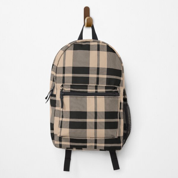 Item preview, Beige & Black Tartan Plaid Twill Pattern designed and sold by 89BLACK.