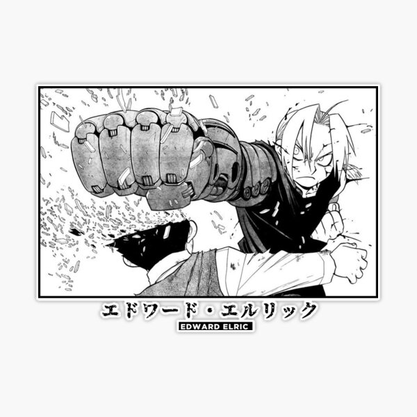 Edward Elric Manga Panel Sticker for Sale by yana47