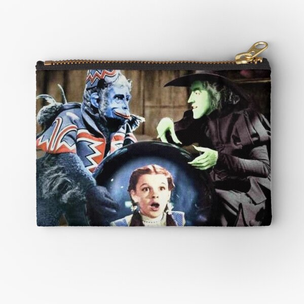 flying monkey witch wizard oz digital colorized print Zipper Pouch