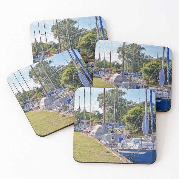 Item preview, Sailing boats moored in Hickling, Norfolk Broads designed and sold by yackers1.