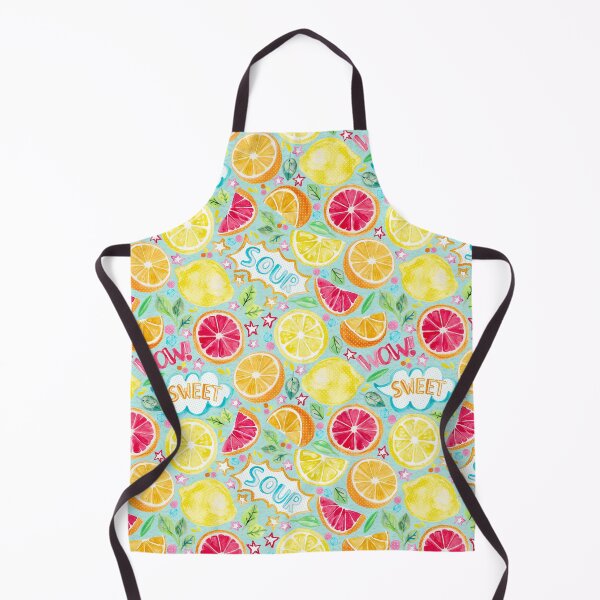 Item preview, Sweet and Sour - Citrus Fruit on Soft Turquoise designed and sold by Tangerine-Tane.