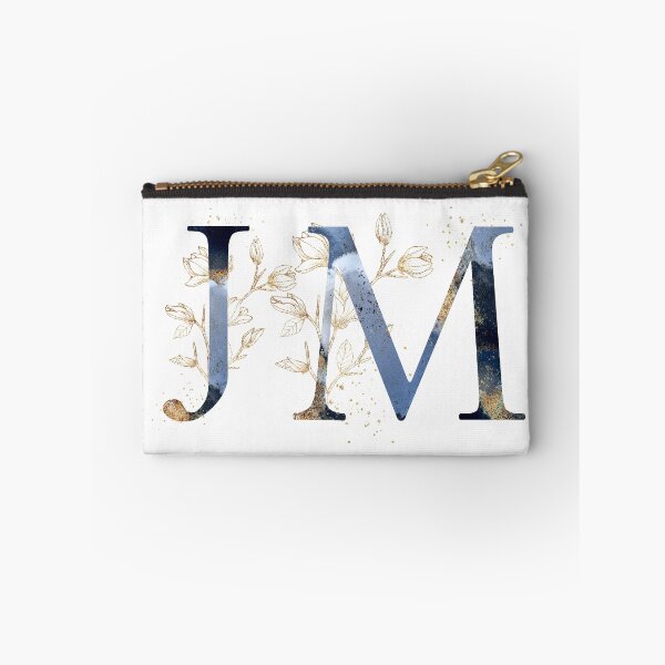 Item preview, Floral Initials JM, Monogram Gifts designed and sold by PinkLotusArt.