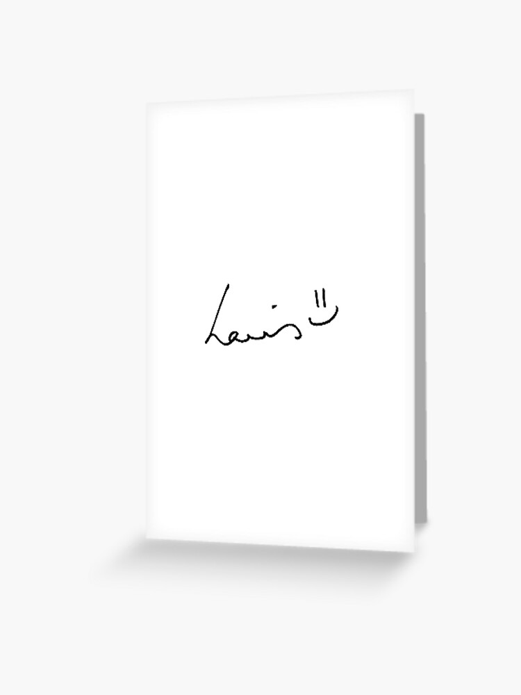 Louis Tomlinson signature Greeting Card for Sale by rola2507