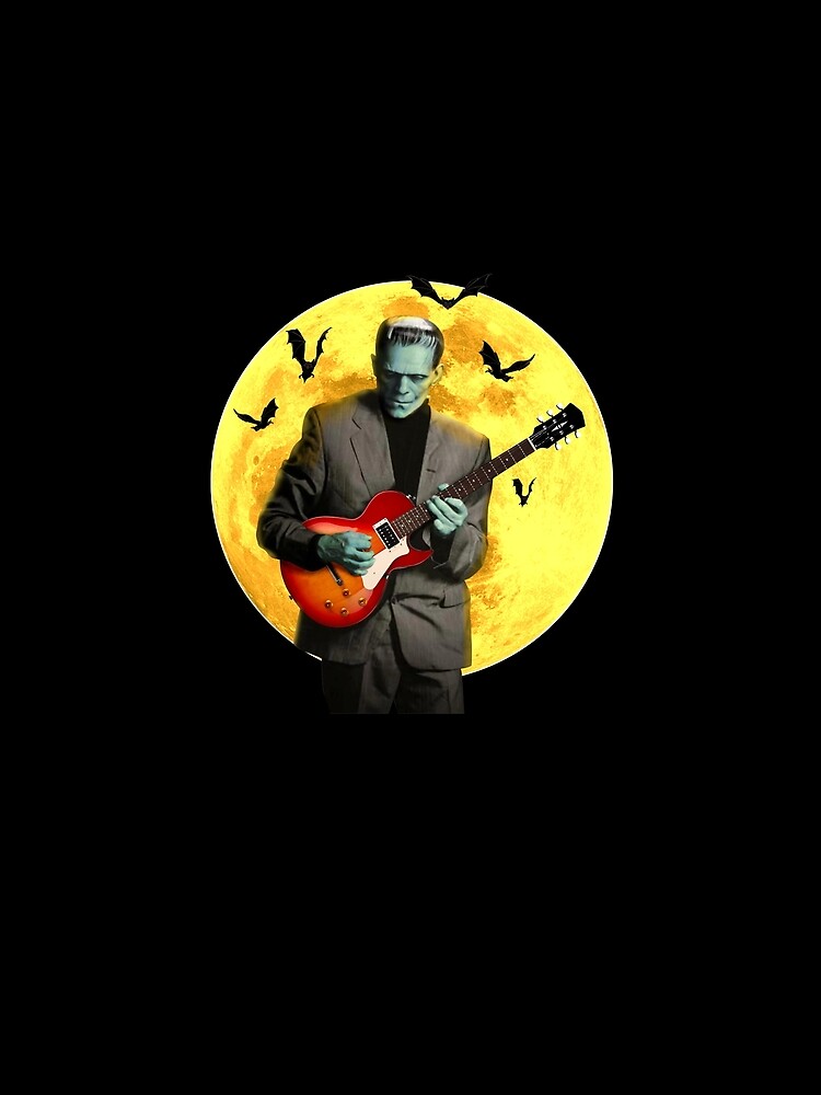 Frankenstein Plays Electric Guitar by ugbk-tshirts