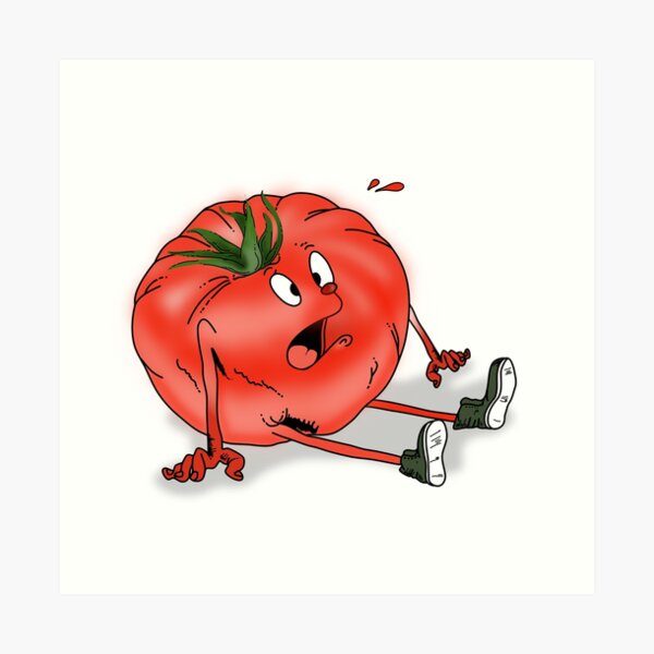 Confused heirloom tomato Art Print