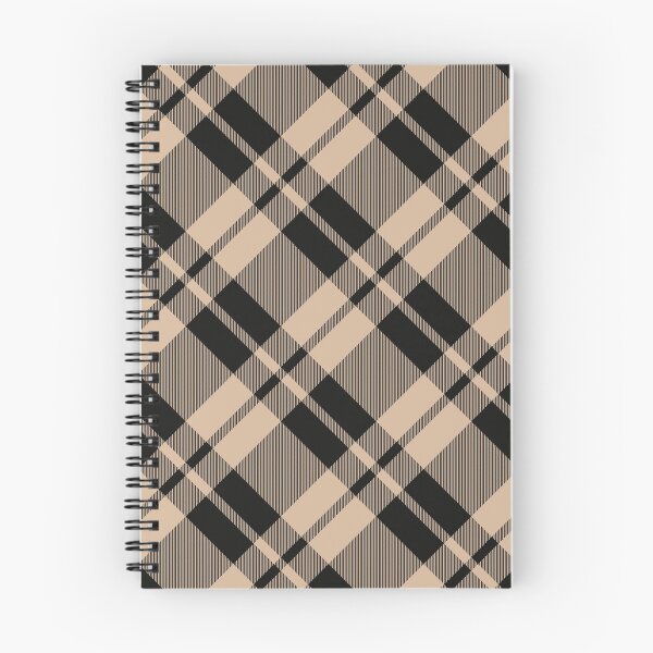 Item preview, Beige & Black Cross Tartan Plaid Twill Pattern designed and sold by 89BLACK.