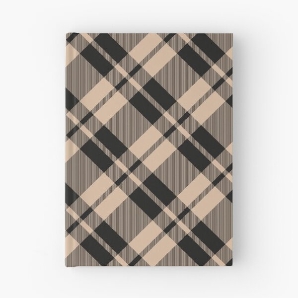 Item preview, Beige & Black Cross Tartan Plaid Twill Pattern designed and sold by 89BLACK.