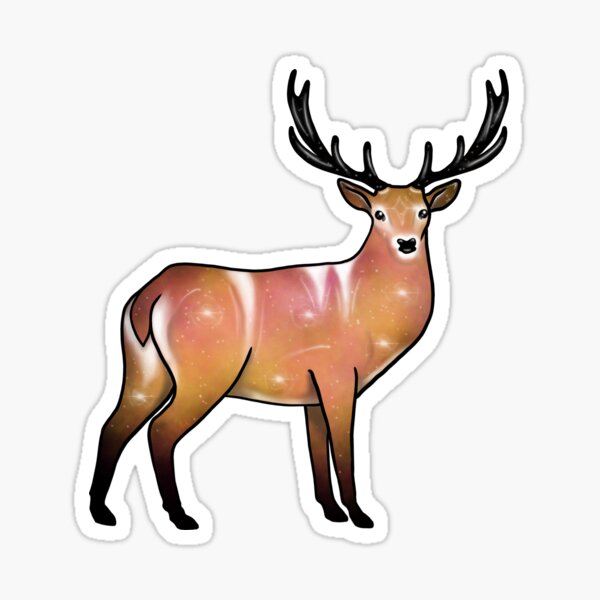 Galaxy Stag Sticker