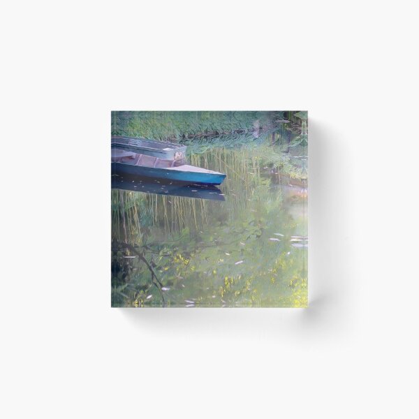 Aperçu de l'œuvre Reflet des bateaux de Giverny créée et vendue par PepperMendez.