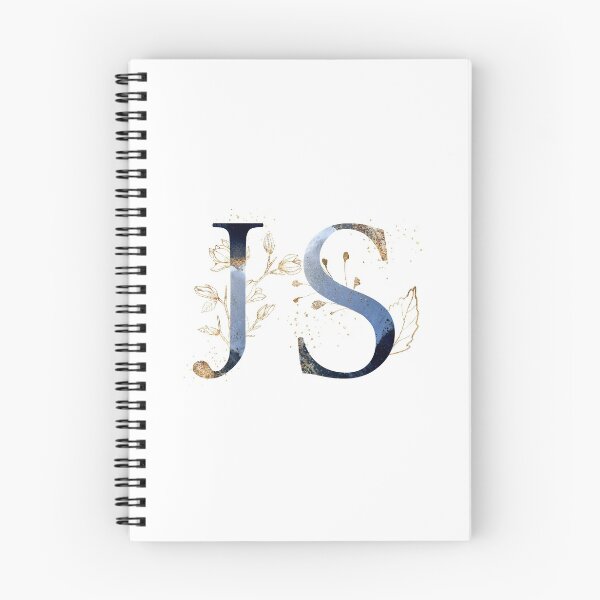 Item preview, Floral Initials JS, Monogram designed and sold by PinkLotusArt.