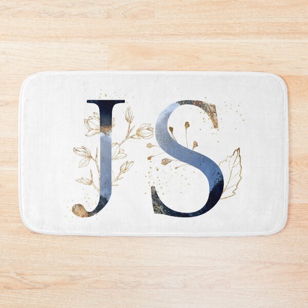 Item preview, Floral Initials JS, Monogram designed and sold by PinkLotusArt.