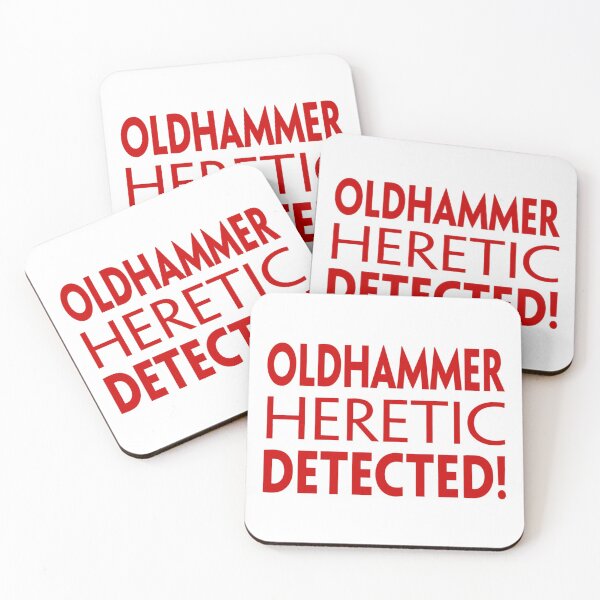 Item preview, Warning! Oldhammer Heretic Detected! designed and sold by JJgamers.