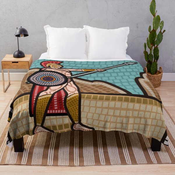 Item preview, mosaic of an spartan with a sspear and shield designed and sold by matintheworld ( delcarmat ).