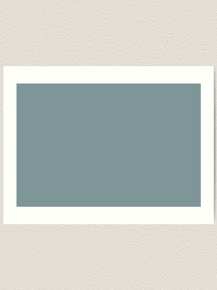 "Atmospheric Dark Pastel Blue Gray Solid Color Pairs To Sherwin