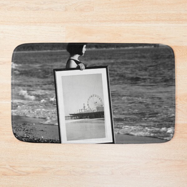 Item preview, Santa Monica Pier Black and White Photo at the Beach designed and sold by stine1.