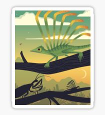Longisquama Sunset Sticker