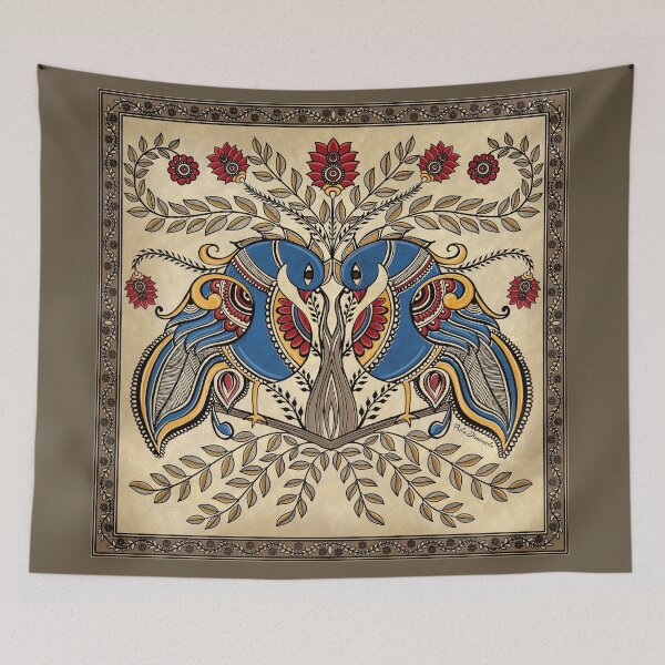 Item preview, The Gemini Peacocks designed and sold by Prita-D.