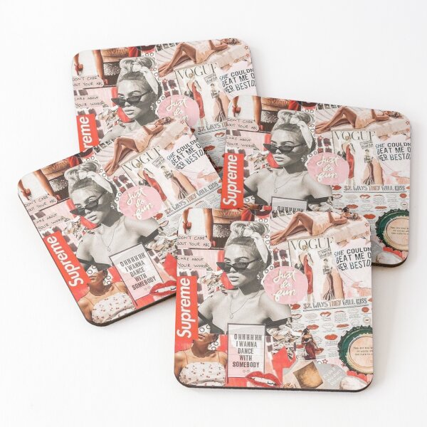 Item preview, red retro collage designed and sold by ratiffcatherine.
