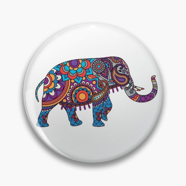Item preview, Indian Colored Elephant Art designed and sold by JTS STORE.