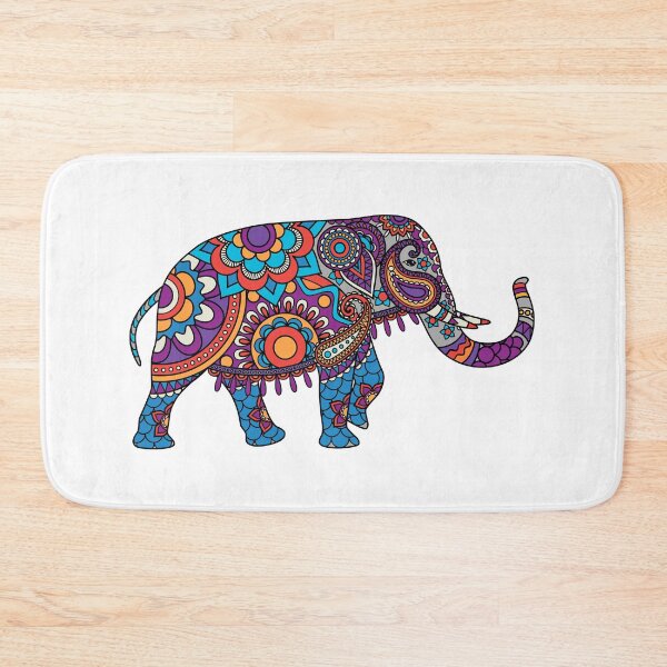 Item preview, Indian Colored Elephant Art designed and sold by JTS STORE.