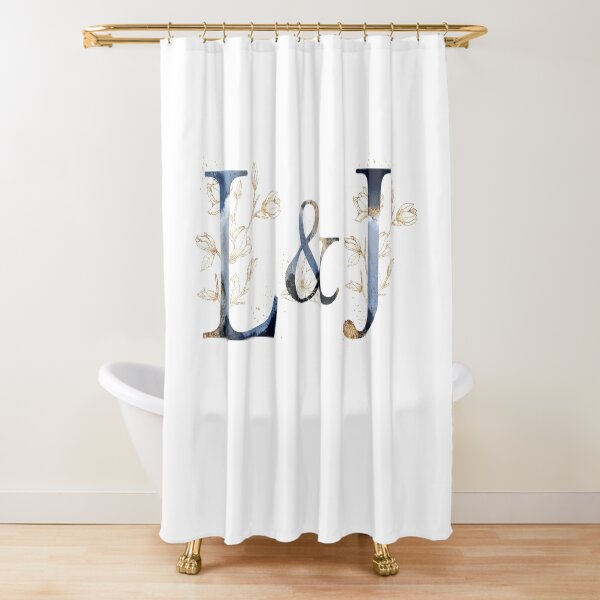 Item preview, Floral Initials L&J for a couple, Monogram Gifts designed and sold by PinkLotusArt.