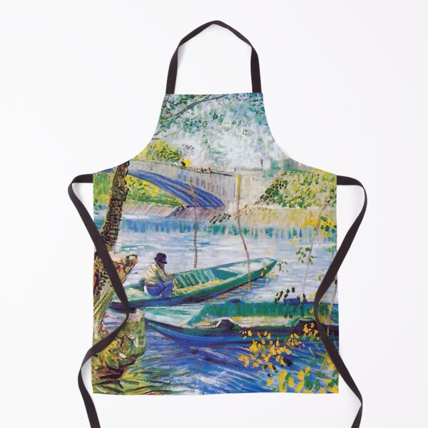 Item preview, Vincent van Gogh Fisherman and Boats from the Pont de Clichy designed and sold by ratiffcatherine.
