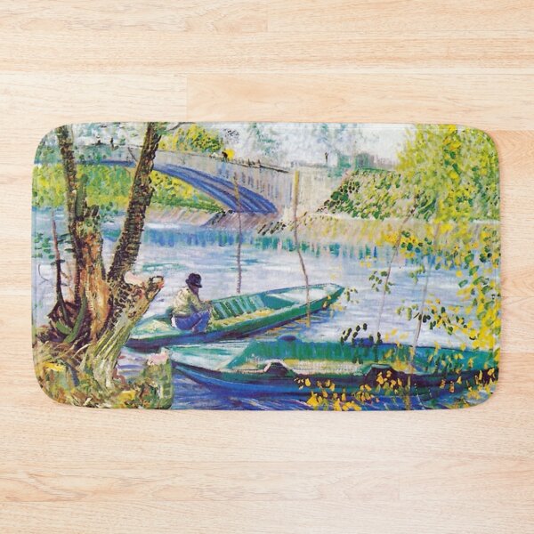 Item preview, Vincent van Gogh Fisherman and Boats from the Pont de Clichy designed and sold by ratiffcatherine.