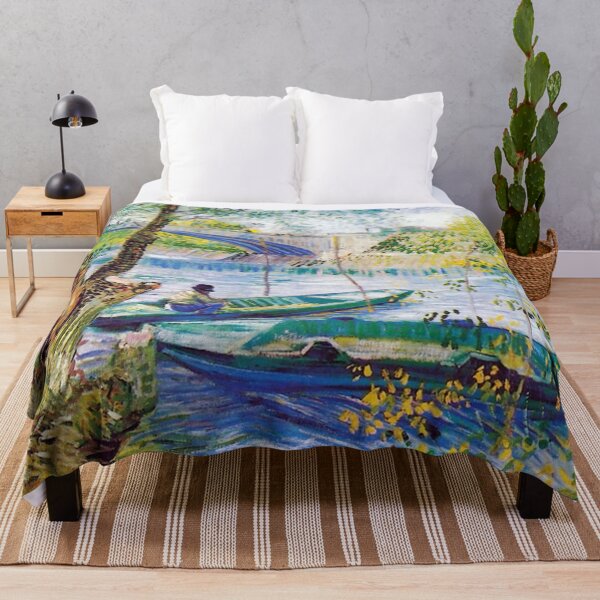 Item preview, Vincent van Gogh Fisherman and Boats from the Pont de Clichy designed and sold by ratiffcatherine.